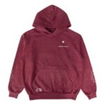 Chrome Hearts Red Chrome Hand Dyed Hoodies