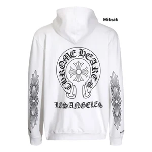 White Chrome Hearts Etsy Norway Zip Up Hoodie